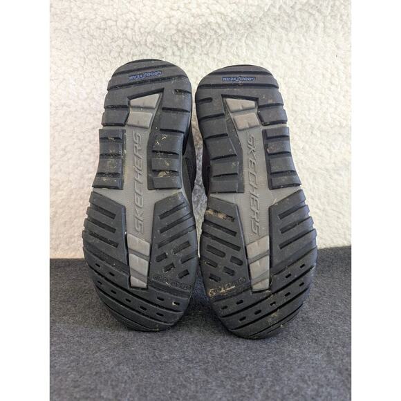 Skechers Men's 10 Goodyear Water Repellent Hiking Shoes Arch Support Grey Black - Picture 4 of 10